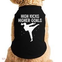 High Kicks Higher Goals Taekwondo Martial Arts Tkd Gift Doggie Tank thumb 0