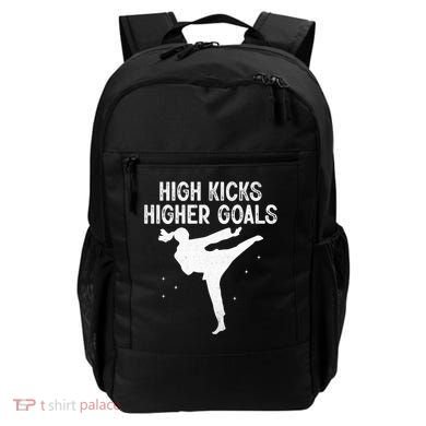 High Kicks Higher Goals Taekwondo Martial Arts Tkd Gift Backpack