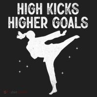 High Kicks Higher Goals Taekwondo Martial Arts Tkd Gift Beanie thumb 2