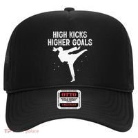 High Kicks Higher Goals Taekwondo Martial Arts Tkd Gift Hat thumb 0