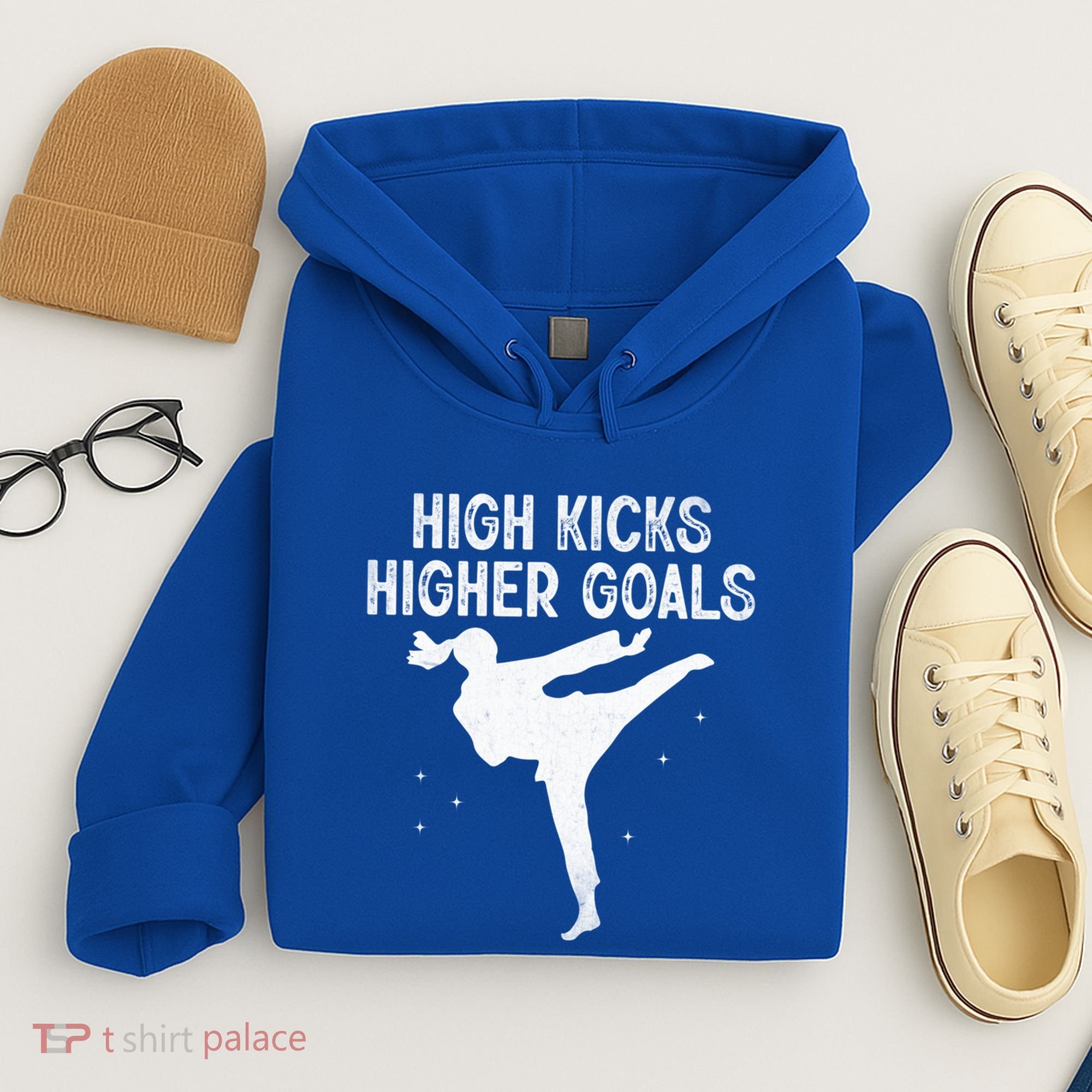 High Kicks Higher Goals Taekwondo Martial Arts Tkd Gift Hoodie