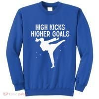 High Kicks Higher Goals Taekwondo Martial Arts Tkd Gift Sweatshirt thumb 0