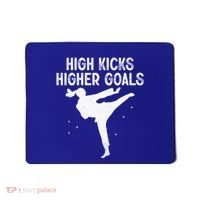 High Kicks Higher Goals Taekwondo Martial Arts Tkd Gift Mousepad thumb 0