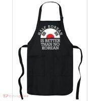 Half Korean Is Better Than No Korean Korea Flag Hanguk Apron thumb 0