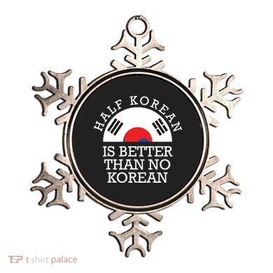 Half Korean Is Better Than No Korean Korea Flag Hanguk Ornament