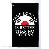 Half Korean Is Better Than No Korean Korea Flag Hanguk Golf Towel thumb 0
