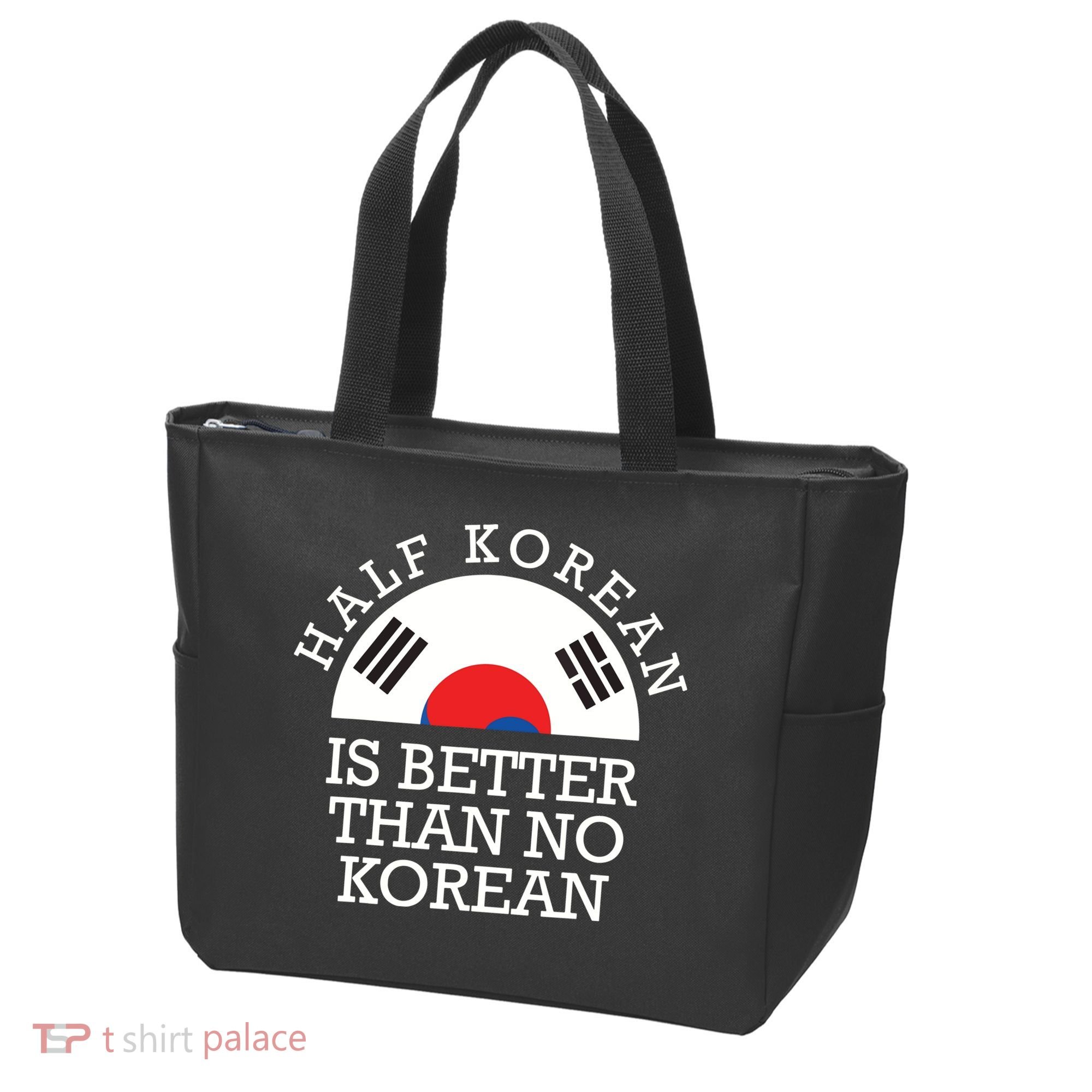 Half Korean Is Better Than No Korean Korea Flag Hanguk Tote Bag
