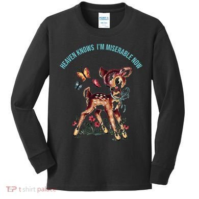 Heaven Knows I'm Miserable Now Kids Long Sleeve Shirt