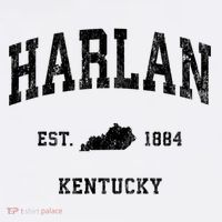 Harlan Kentucky KY Vintage Athletic Black Sports T-Shirt thumb 7