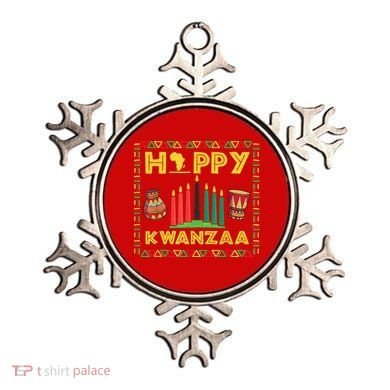 Happy Kwanzaa Kinara Candles Principles African American Ornament
