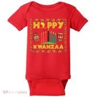 Happy Kwanzaa Kinara Candles Principles African American Baby Bodysuit thumb 0