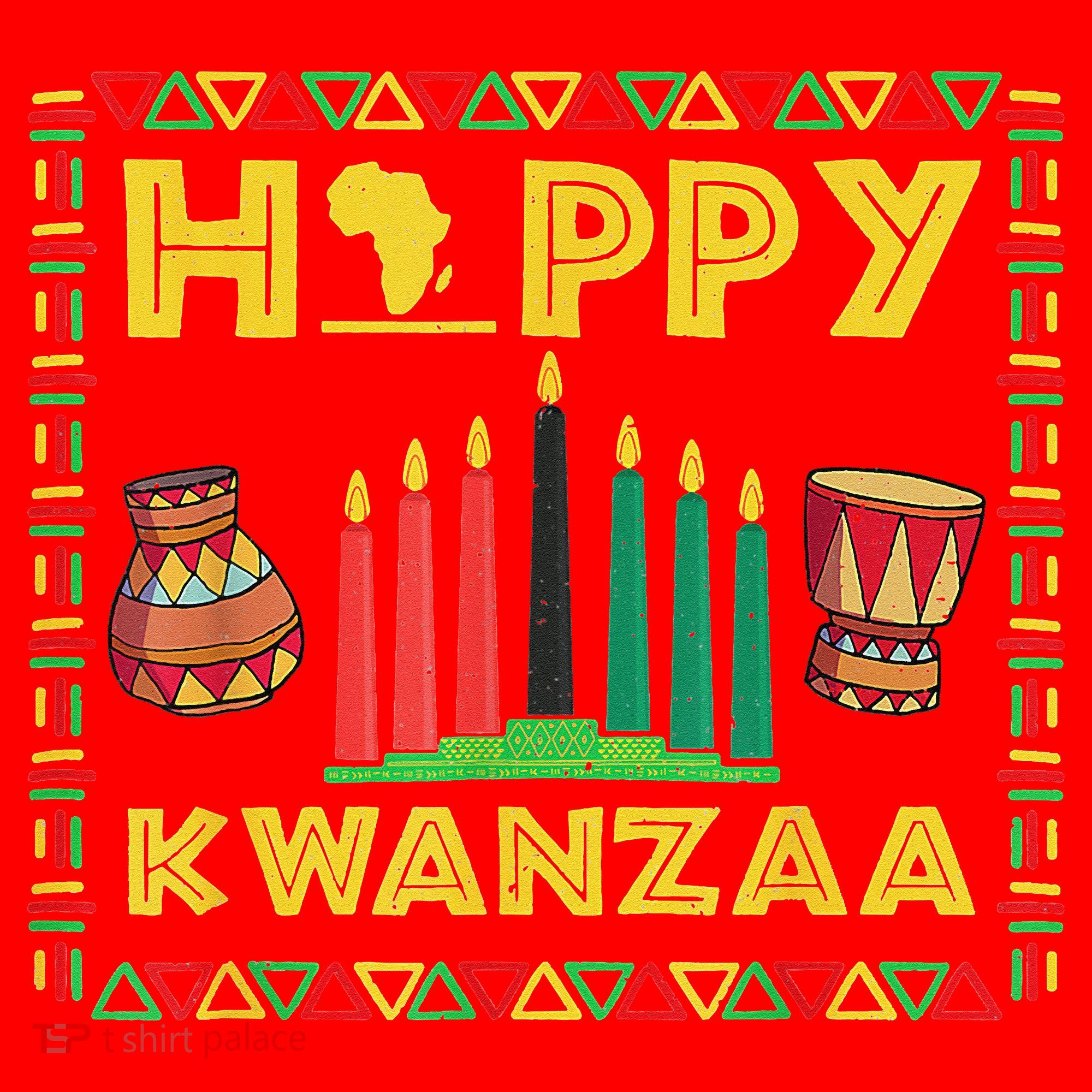 Happy Kwanzaa Kinara Candles Principles African American Toddler Hoodie