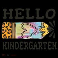 Hello Kindergarten Leopard Tie Dye Pencil Toddler Hoodie thumb 2