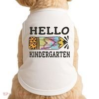 Hello Kindergarten Leopard Tie Dye Pencil Doggie Tank thumb 0