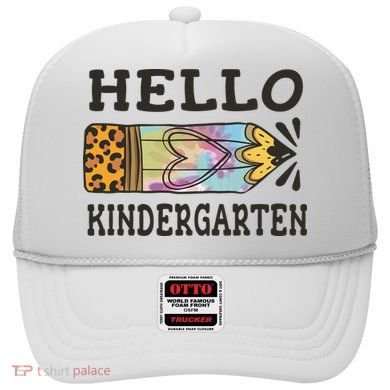 Hello Kindergarten Leopard Tie Dye Pencil Hat