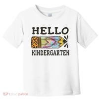Hello Kindergarten Leopard Tie Dye Pencil Toddler T-Shirt thumb 0