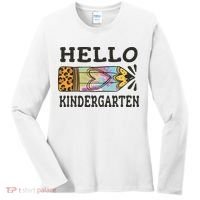 Hello Kindergarten Leopard Tie Dye Pencil Women's Long Sleeve Shirt thumb 0