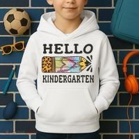 Hello Kindergarten Leopard Tie Dye Pencil Kids Hoodie thumb 2