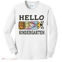 Hello Kindergarten Leopard Tie Dye Pencil Kids Long Sleeve Shirt thumb 0
