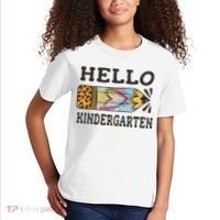Hello Kindergarten Leopard Tie Dye Pencil Kids T-Shirt thumb 2