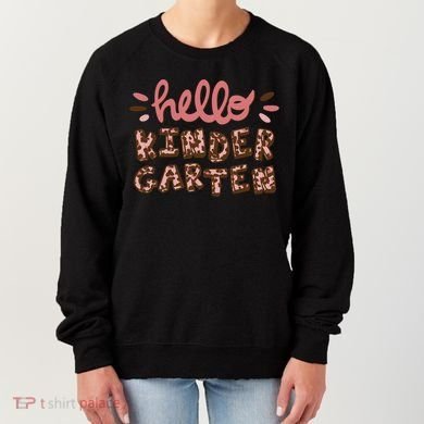 Hello Kindergarten Leopard Cute Women's Sweatshirt