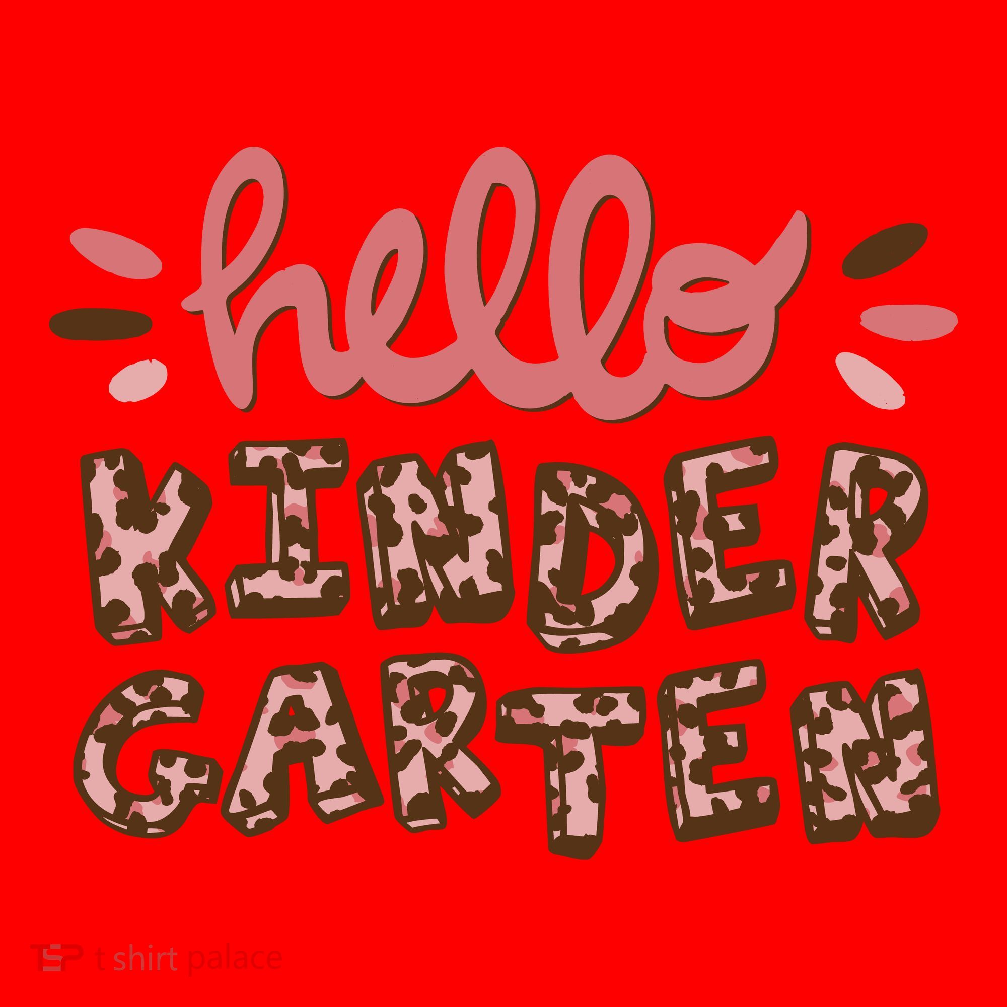 Hello Kindergarten Leopard Cute Santa Hat