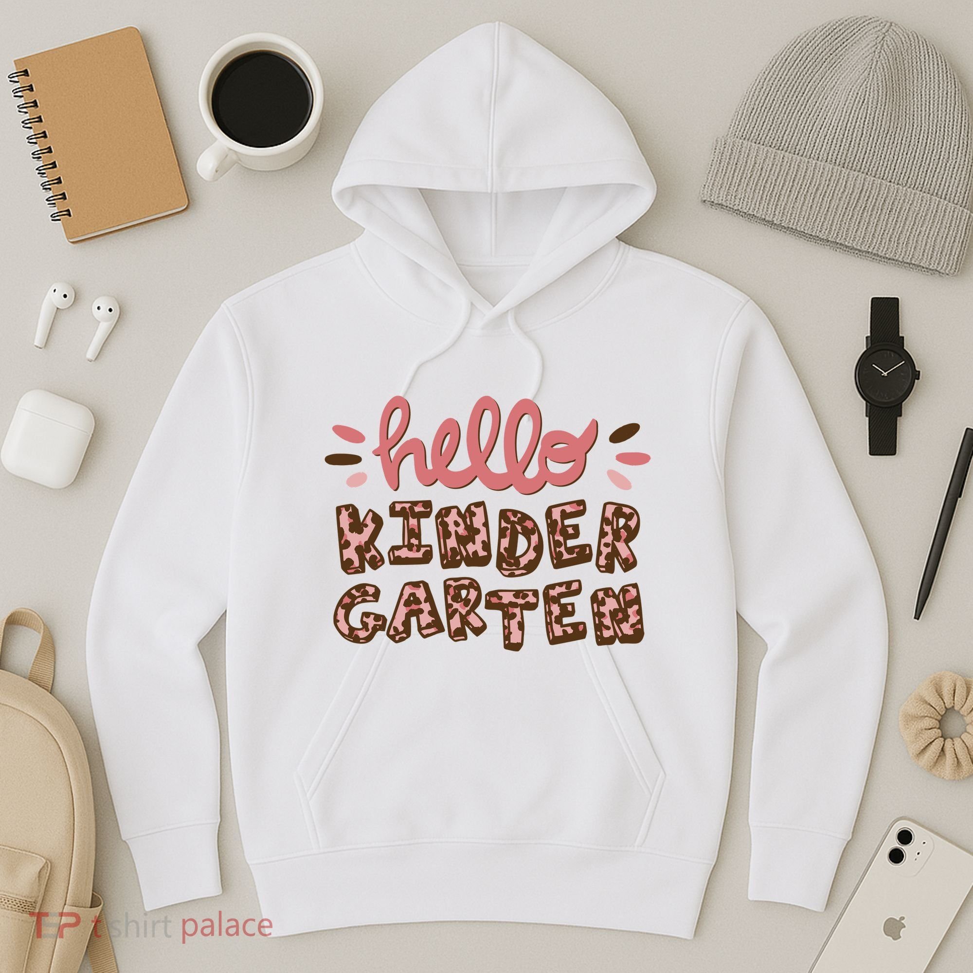 Hello Kindergarten Leopard Cute Hoodie
