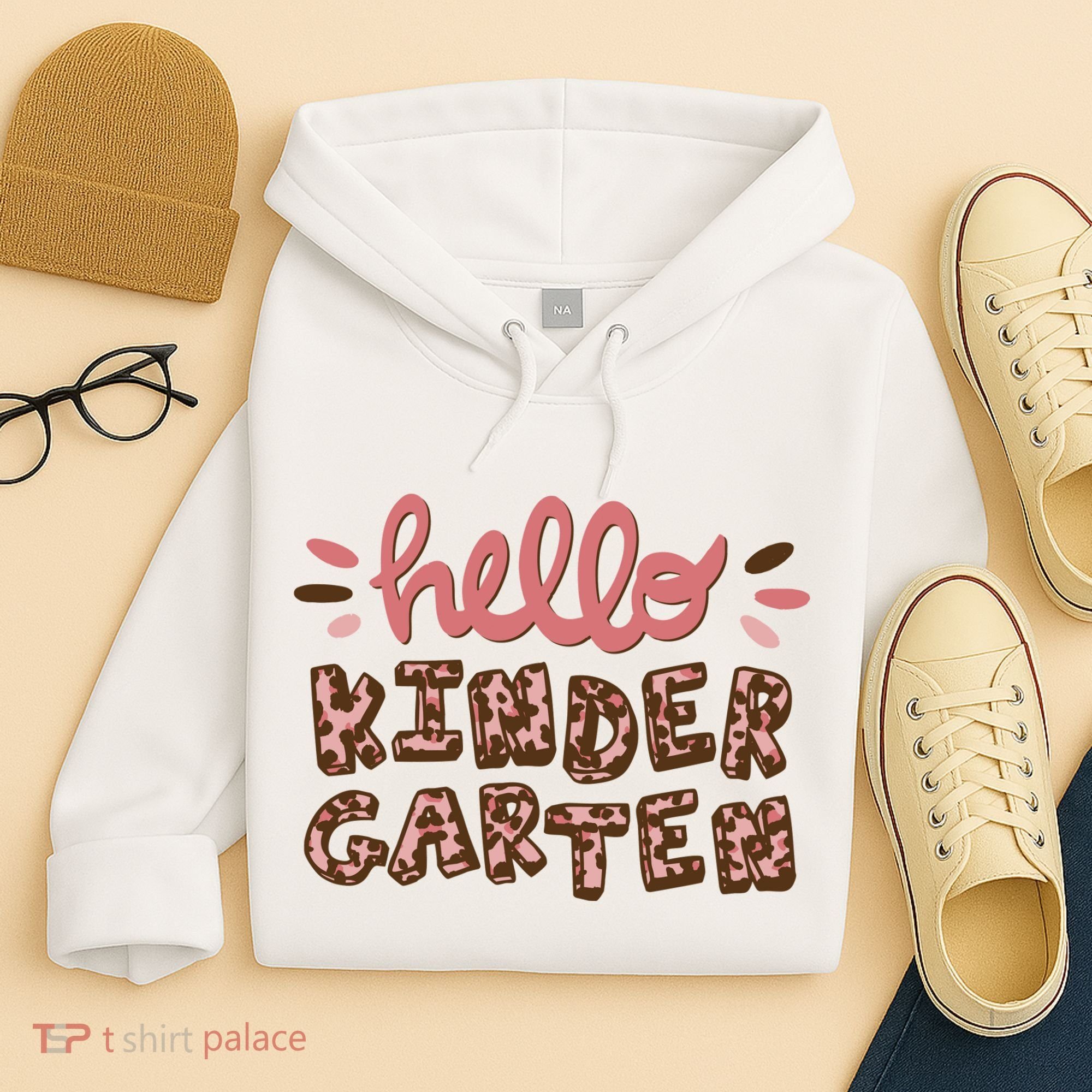 Hello Kindergarten Leopard Cute Hoodie