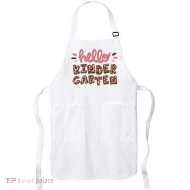 Hello Kindergarten Leopard Cute Apron