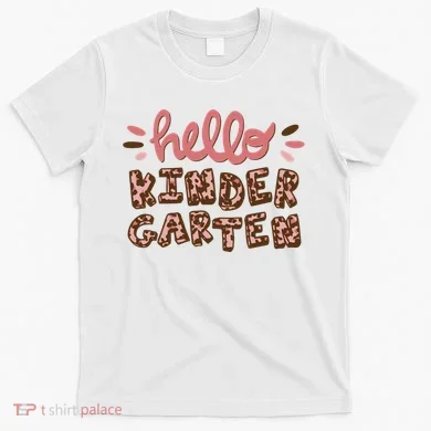 Hello Kindergarten Leopard Cute T-Shirt