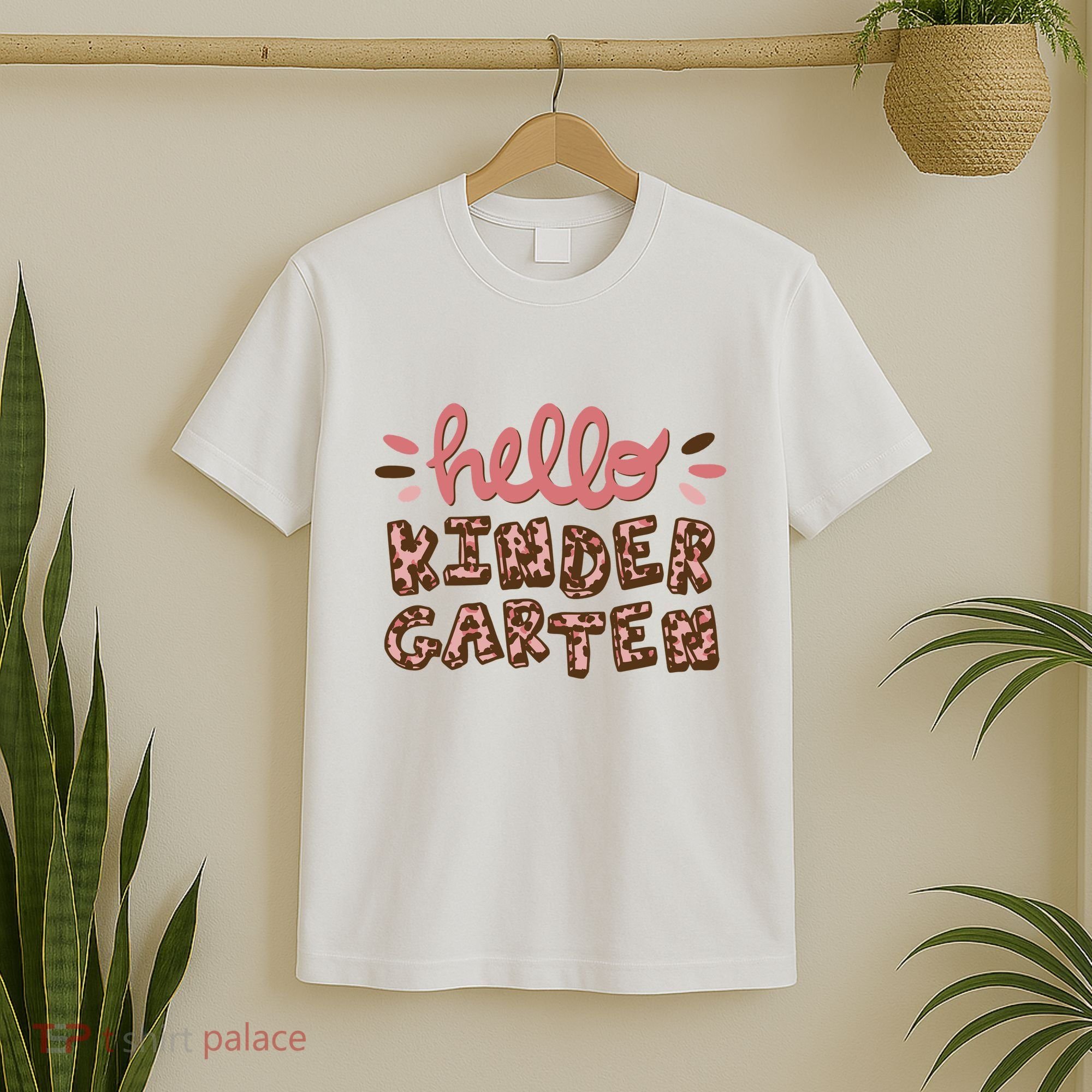 Hello Kindergarten Leopard Cute T-Shirt