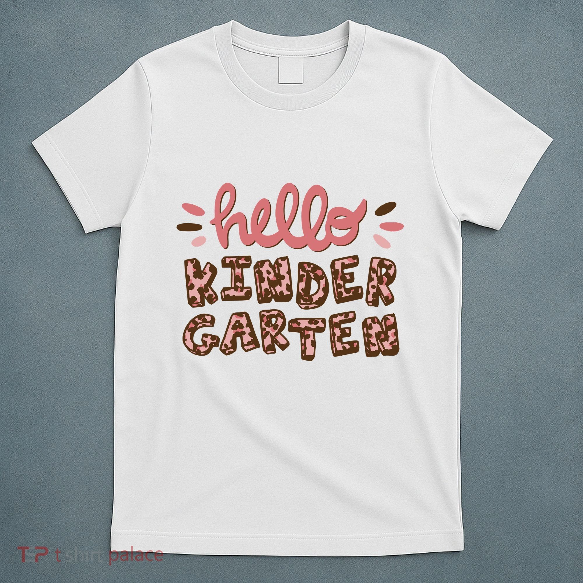 Hello Kindergarten Leopard Cute T-Shirt