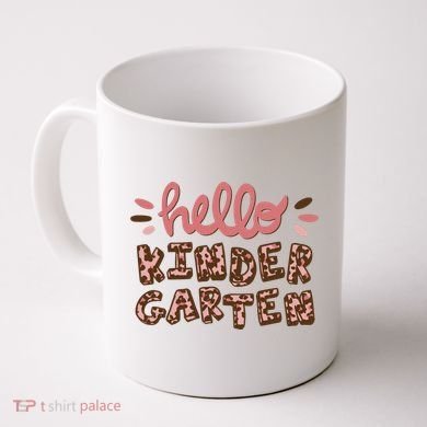 Hello Kindergarten Leopard Cute Coffee Mug