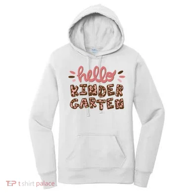 Hello Kindergarten Leopard Cute Women's Hoodie