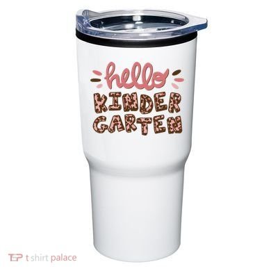Hello Kindergarten Leopard Cute Tumbler
