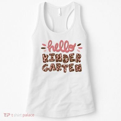 Hello Kindergarten Leopard Cute Women's Tank Top