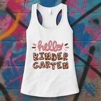 Hello Kindergarten Leopard Cute Women's Tank Top thumb 3