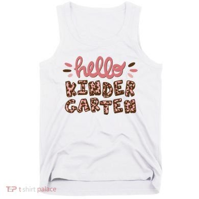 Hello Kindergarten Leopard Cute Tank Top