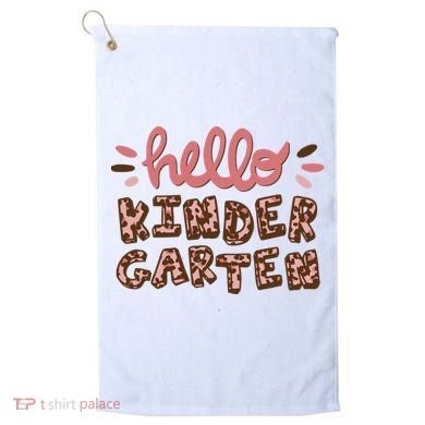 Hello Kindergarten Leopard Cute Golf Towel