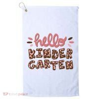 Hello Kindergarten Leopard Cute Golf Towel thumb 0