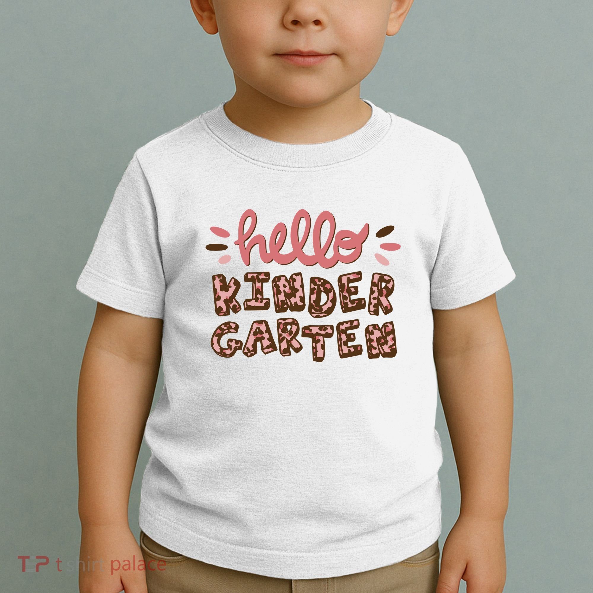Hello Kindergarten Leopard Cute Toddler T-Shirt
