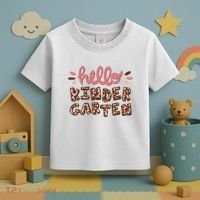 Hello Kindergarten Leopard Cute Toddler T-Shirt thumb 3