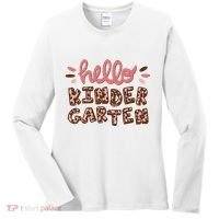 Hello Kindergarten Leopard Cute Women's Long Sleeve Shirt thumb 0