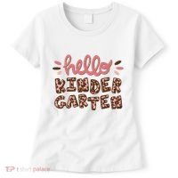 Hello Kindergarten Leopard Cute Women's T-Shirt thumb 0