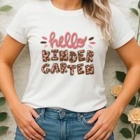 Hello Kindergarten Leopard Cute Women's T-Shirt thumb 2