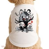 Halloween Kids Movie Famous Killers Tree House Horror Character Doggie Tank thumb 0