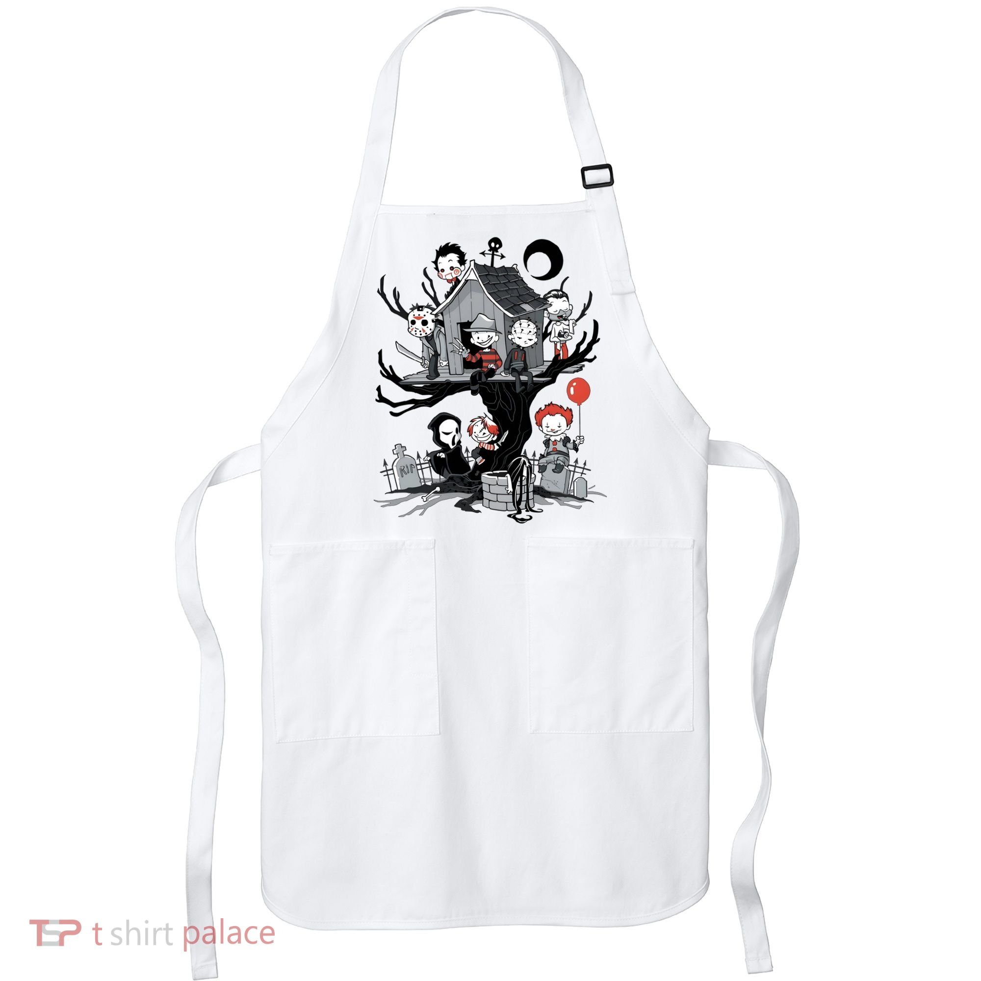 Halloween Kids Movie Famous Killers Tree House Horror Character Apron