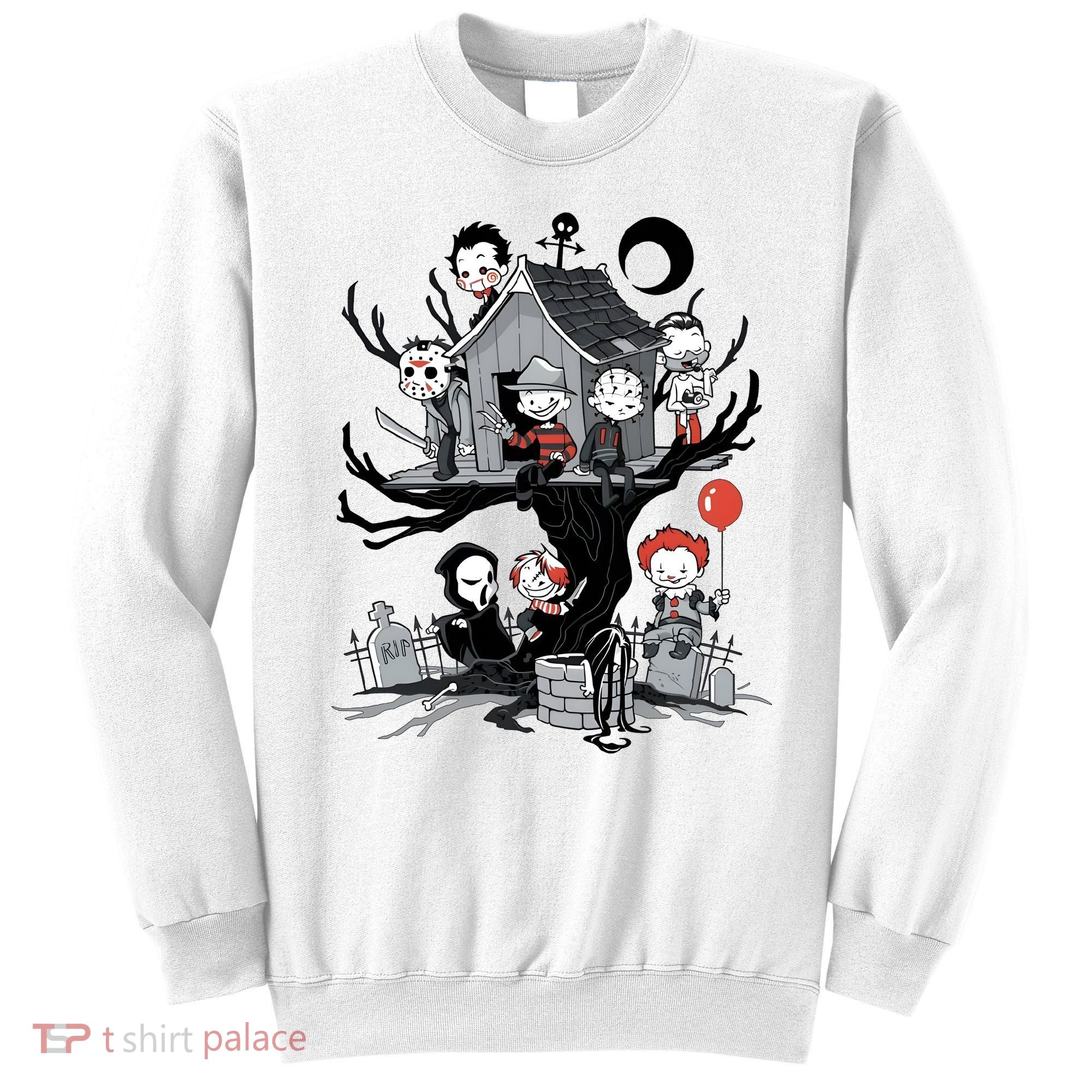 Halloween Kids Movie Famous Killers Tree House Horror Character Sweatshirt