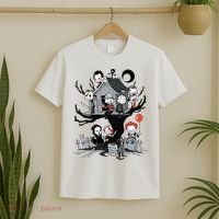 Halloween Kids Movie Famous Killers Tree House Horror Character T-Shirt thumb 2