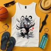 Halloween Kids Movie Famous Killers Tree House Horror Character Tank Top thumb 4